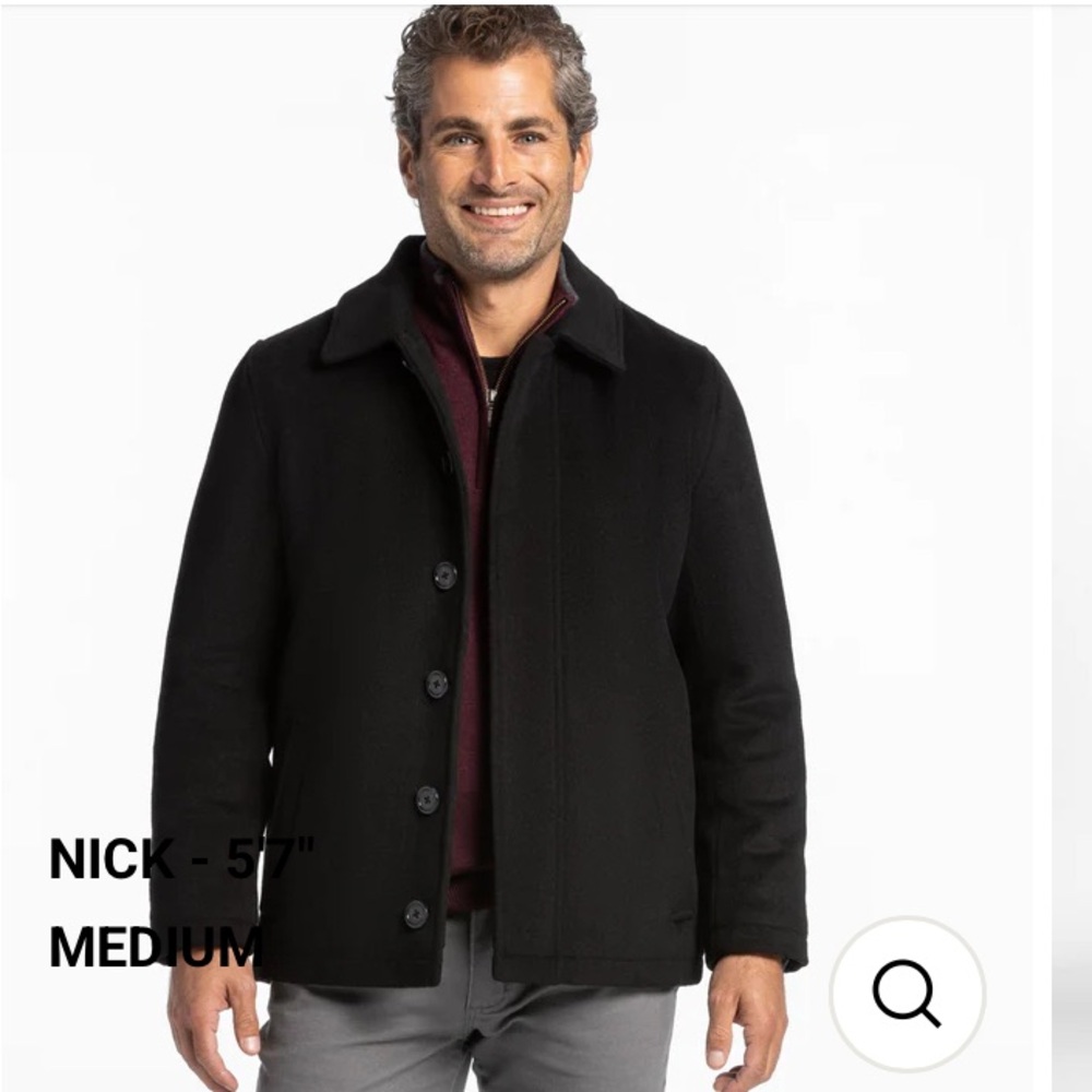 Classic Navy Pea Coat - Picture 3 of 3